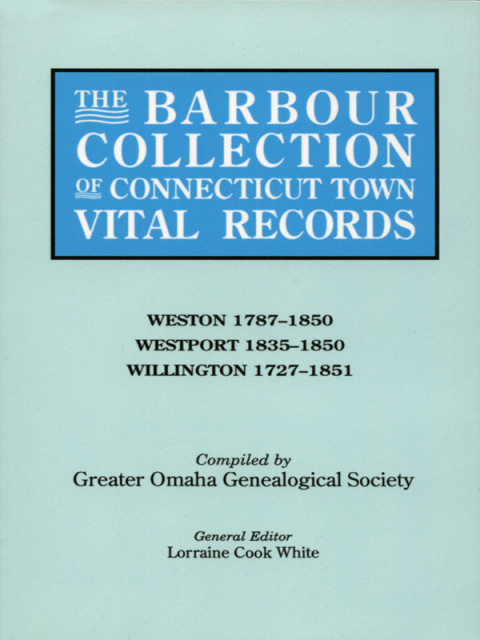 Cover image for book The Barbour Collection of Connecticut Town Vital Records [Vol. 51]