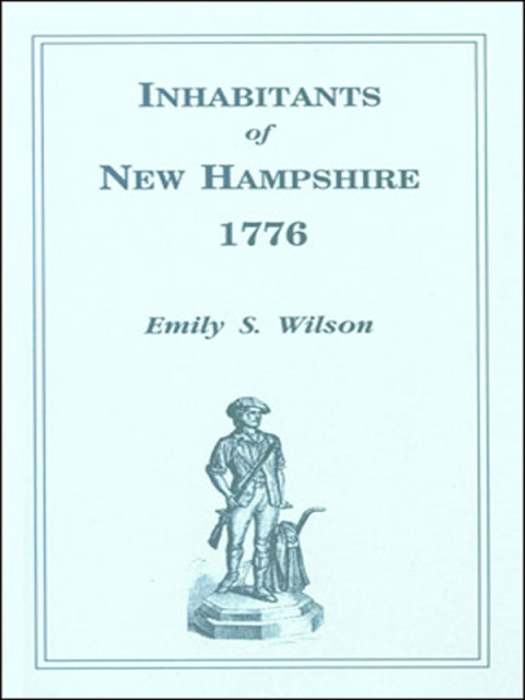 Cover image for book Inhabitants of New Hampshire, 1776