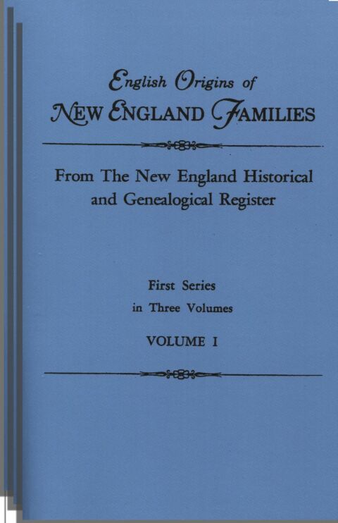 Cover image for book English Origins of New England Families