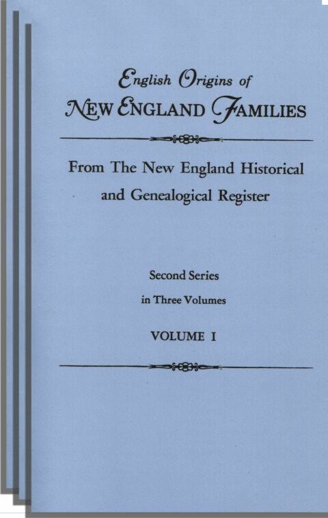 Cover image for book English Origins of New England Families, Second Series