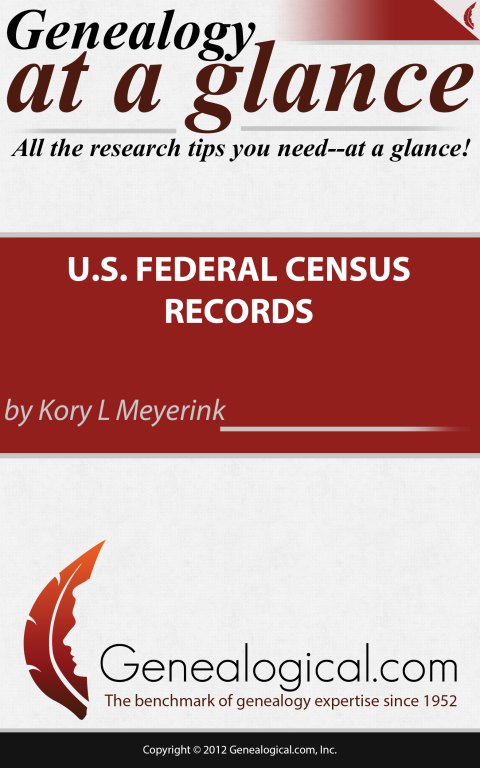 Cover image for book Genealogy at a Glance: U.S. Federal Census Records