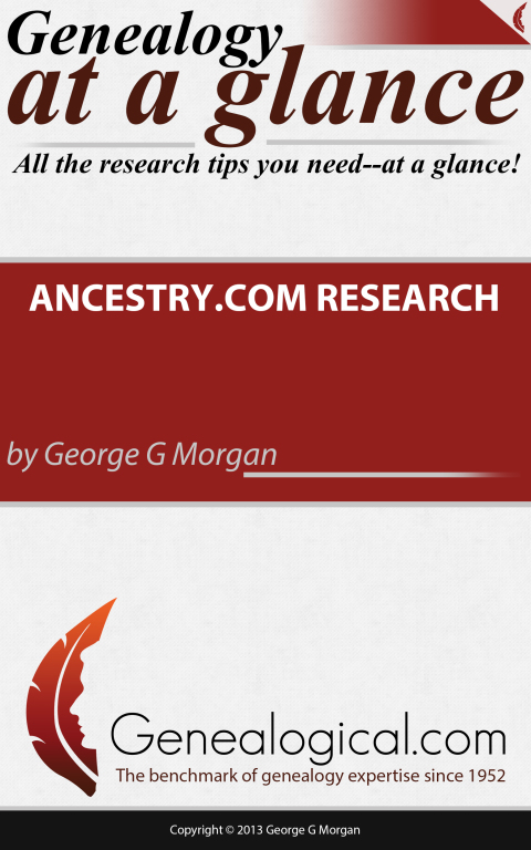 Cover image for book Genealogy at a Glance: Ancestry.com Research
