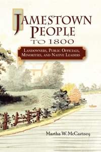 Imagen de portada: Jamestown People to 1800: Landowners, Public Officials, Minorities, and Native Leaders 1st edition 9780806318721