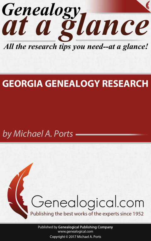 Cover image for book Genealogy at a Glance: Georgia Genealogy Research