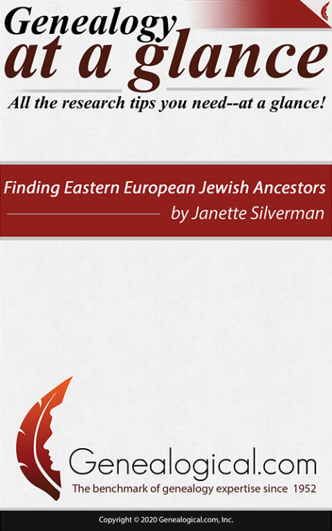Cover image for book Genealogy at a Glance: Finding Eastern European Jewish Ancestors