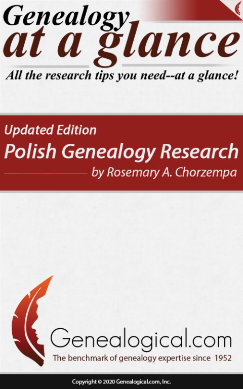 Cover image for book Genealogy at a Glance: Polish Genealogy Research. Updated Edition