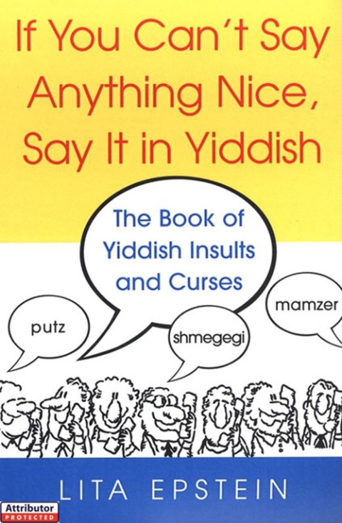Cover image for book If You Can't Say Anything Nice, Say It In Yiddish: The Book Of Yiddish Insults And Curses