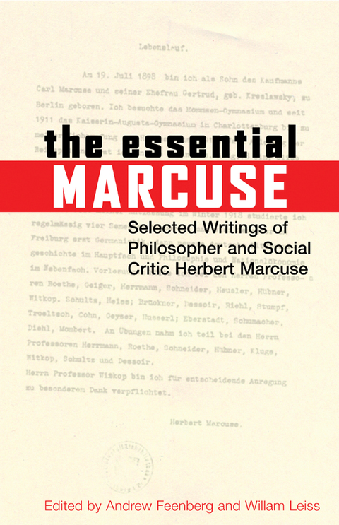 Cover image for book The Essential Marcuse