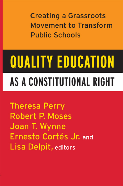Cover image for book Quality Education as a Constitutional Right