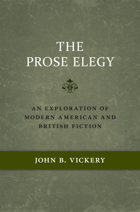 Cover image for book The Prose Elegy