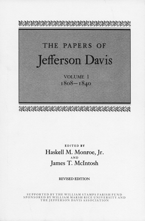 Cover image for book The Papers of Jefferson Davis