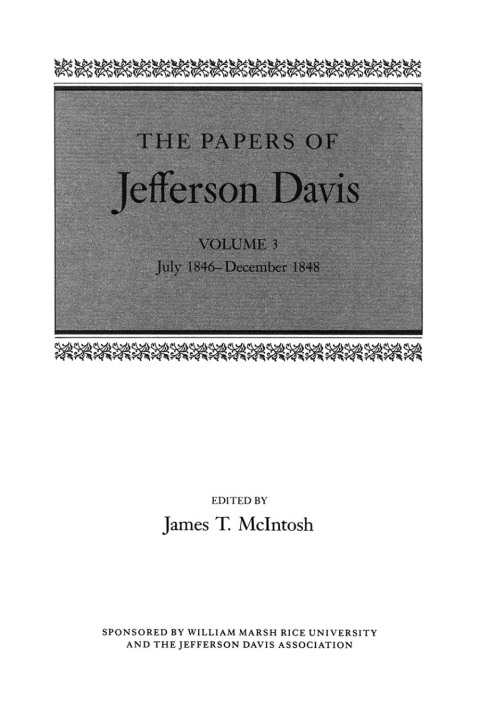 Cover image for book The Papers of Jefferson Davis