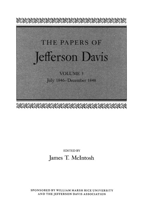 Cover image for book The Papers of Jefferson Davis
