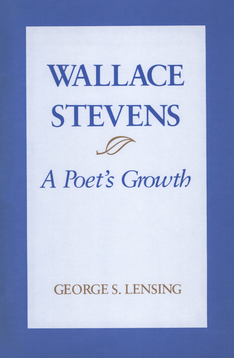 Cover image for book Wallace Stevens