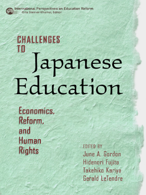 Cover image for book Challenges to Japanese Education: Economics, Reform, and Human Rights