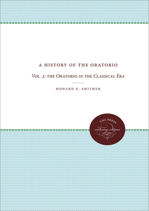 Cover image for book A History of the Oratorio