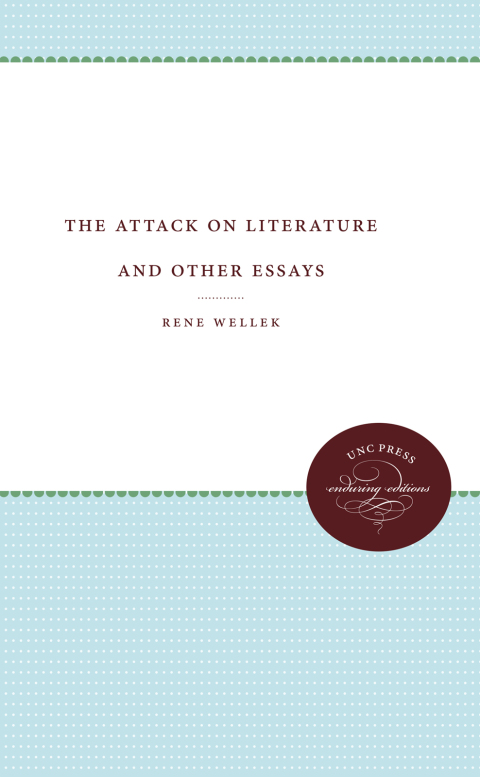 Cover image for book The Attack on Literature and Other Essays