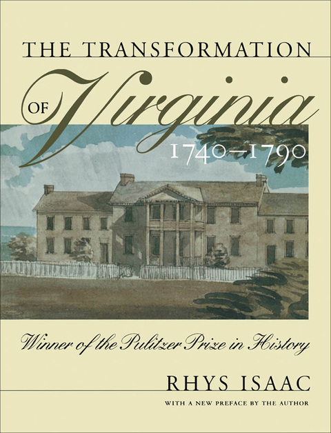 Cover image for book The Transformation of Virginia, 1740-1790