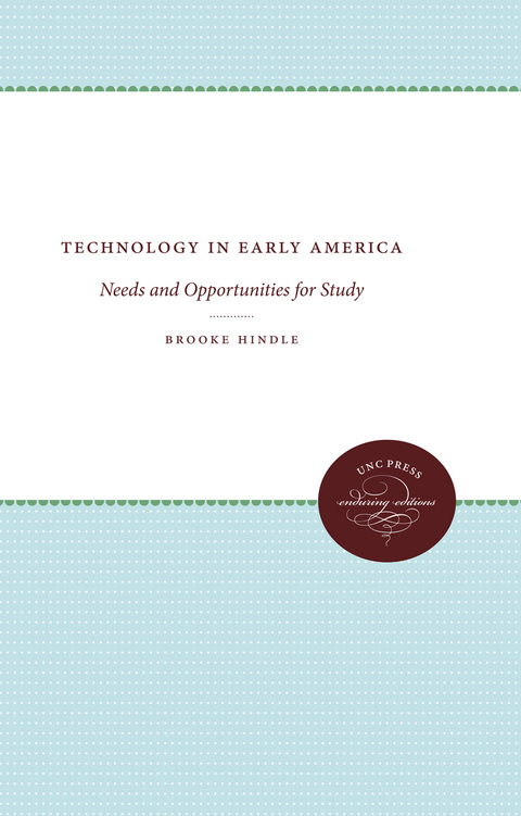 Cover image for book Technology in Early America