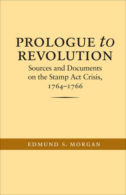 Cover image for book Prologue to Revolution