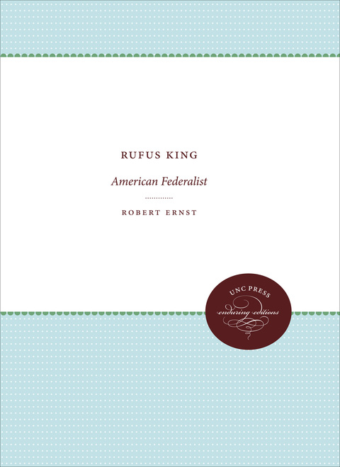 Cover image for book Rufus King