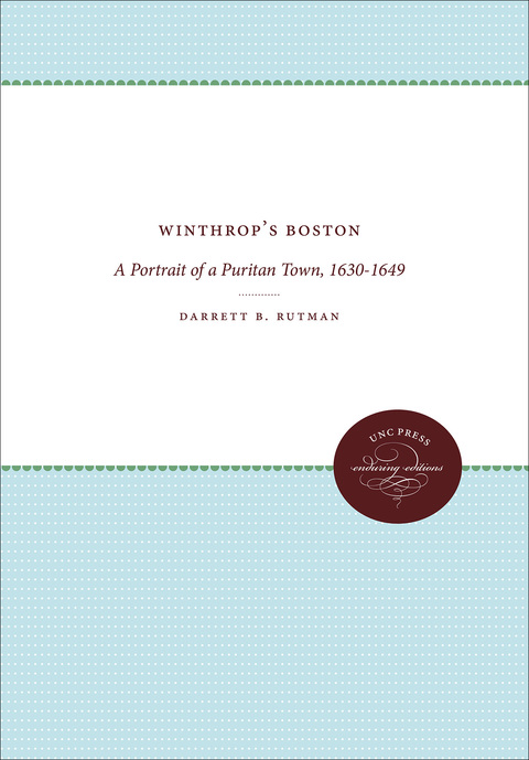 Cover image for book Winthrop's Boston