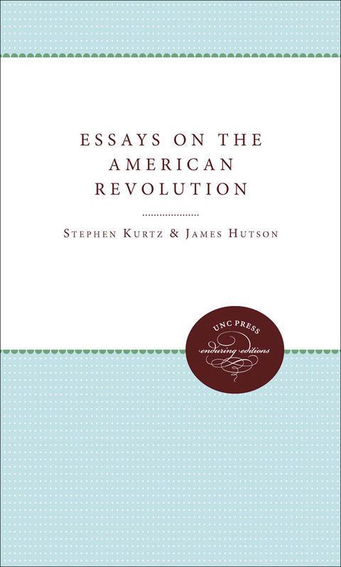 Cover image for book Essays on the American Revolution