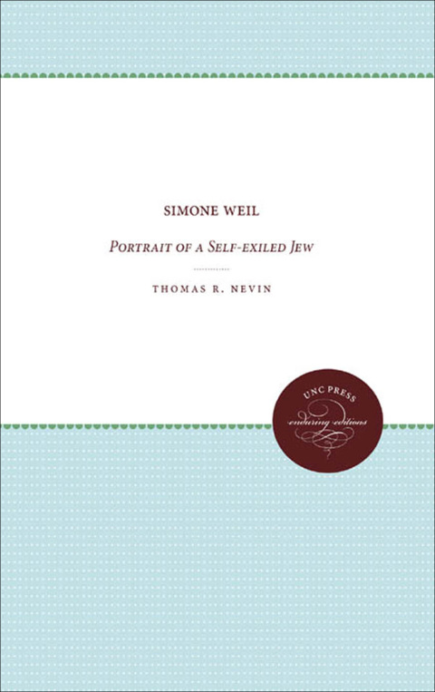 Cover image for book Simone Weil