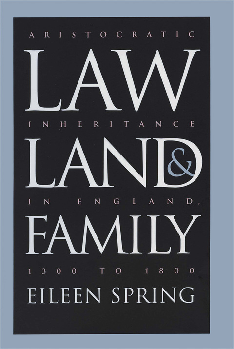 Cover image for book Law, Land, and Family