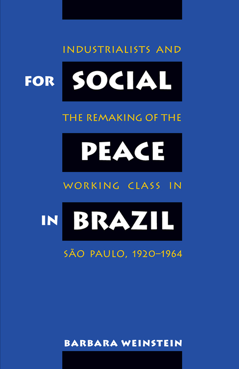 Cover image for book For Social Peace in Brazil