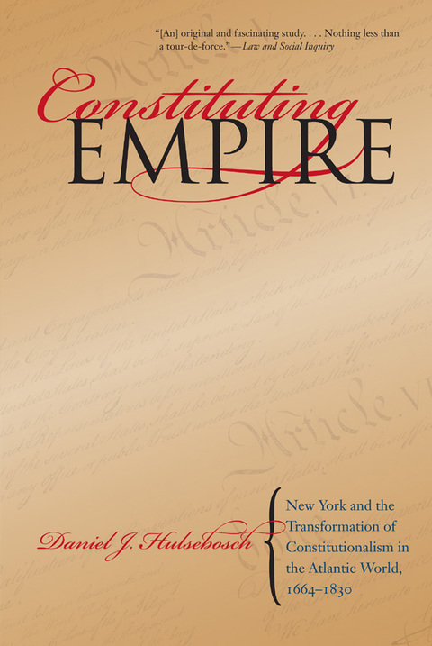 Cover image for book Constituting Empire