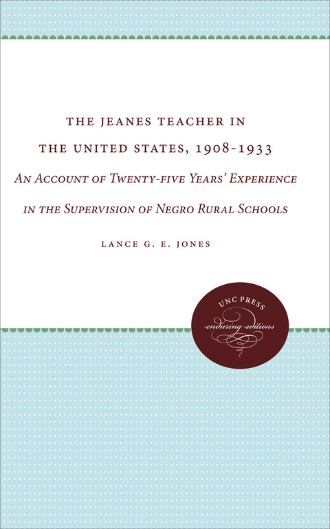 Cover image for book The Jeanes Teacher in the United States, 1908-1933