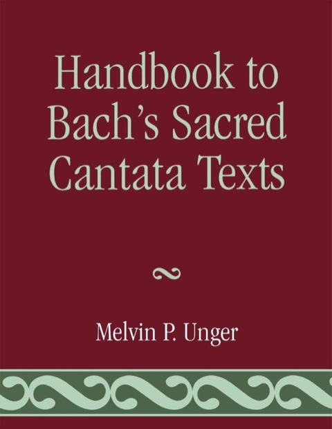 Cover image for book Handbook to Bach's Sacred Cantata Texts
