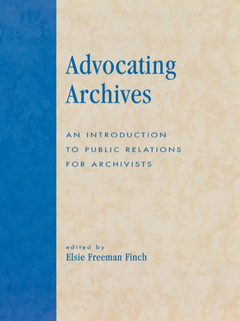 Cover image for book Advocating Archives