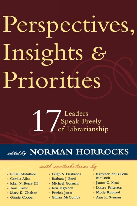 Cover image for book Perspectives, Insights, & Priorities