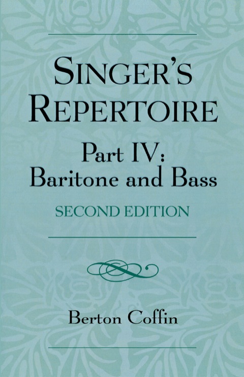 Cover image for book The Singer's Repertoire, Part IV