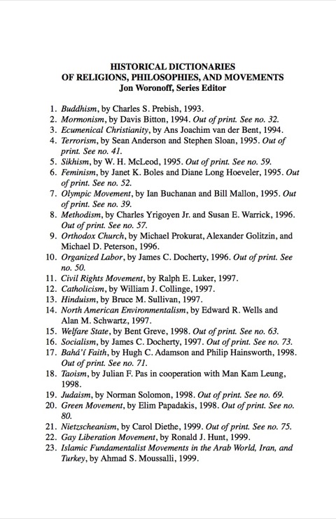Cover image for book Historical Dictionary of Environmentalism