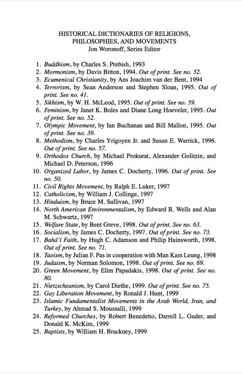 Cover image for book Historical Dictionary of the Shakers
