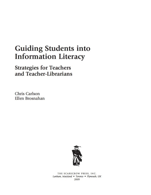 Cover image for book Guiding Students into Information Literacy
