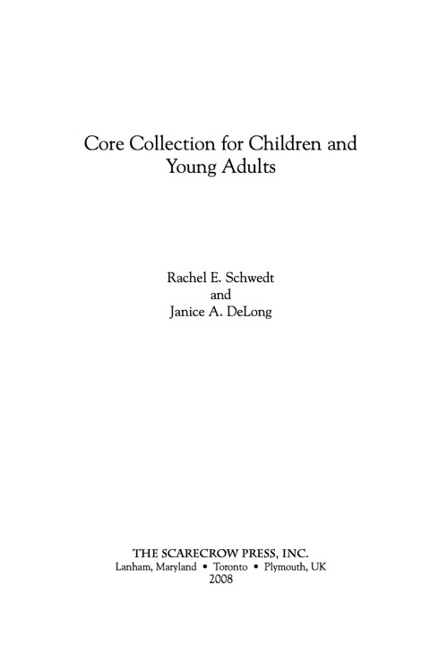 Cover image for book Core Collection for Children and Young Adults