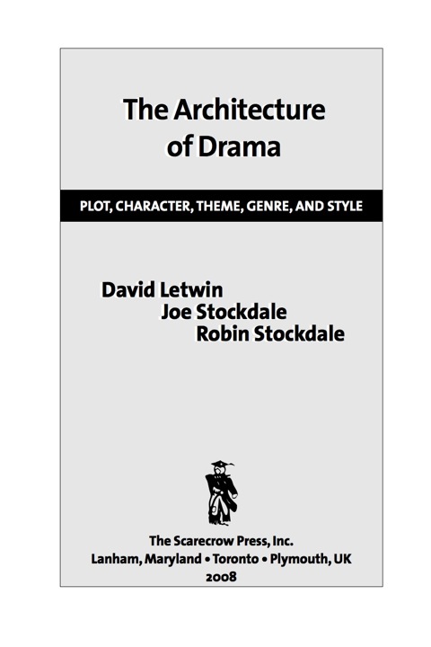 Cover image for book The Architecture of Drama
