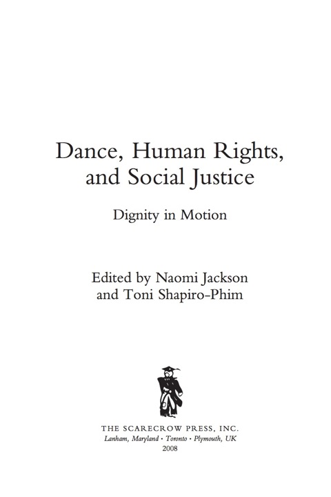 Cover image for book Dance, Human Rights, and Social Justice