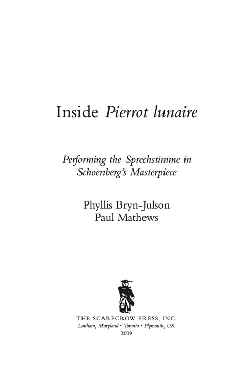 Cover image for book Inside Pierrot lunaire
