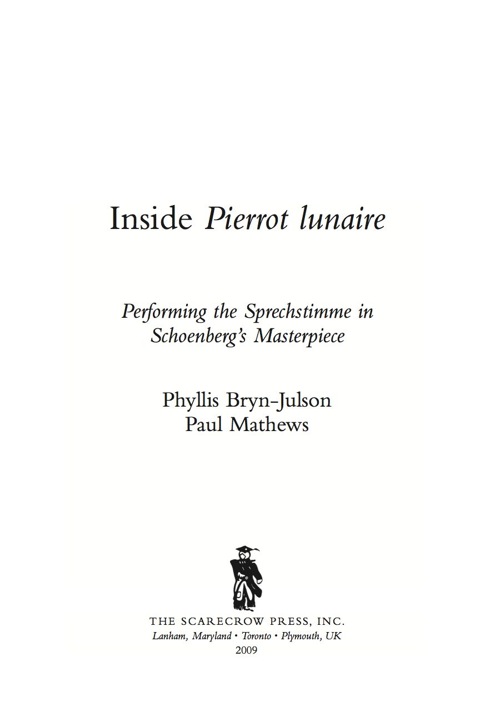 Cover image for book Inside Pierrot lunaire