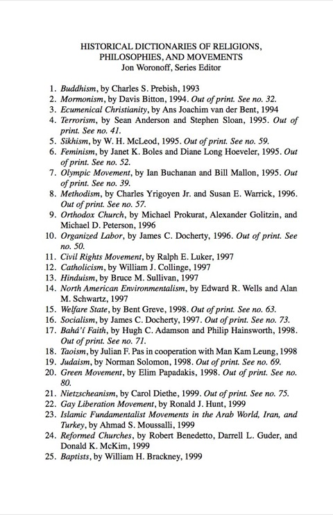 Cover image for book Historical Dictionary of the Shakers