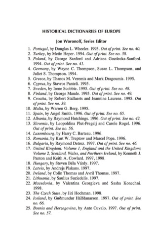 Historical Dictionary of Spain