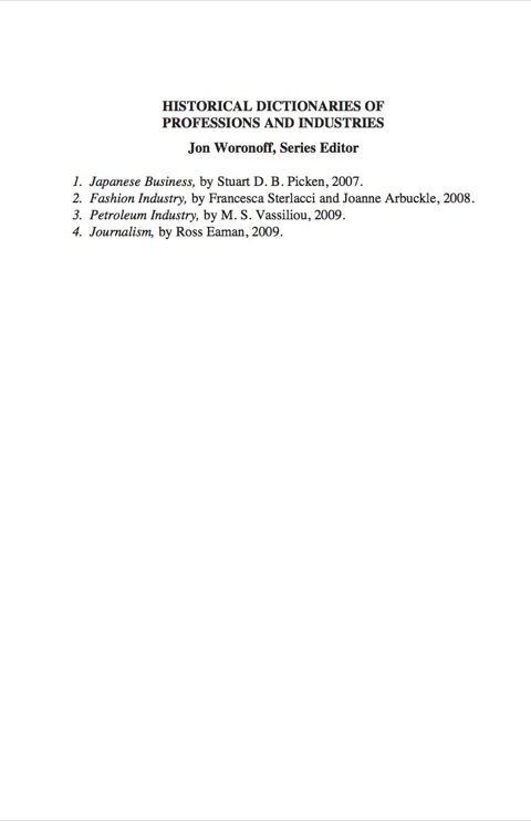 Cover image for book Historical Dictionary of the Petroleum Industry