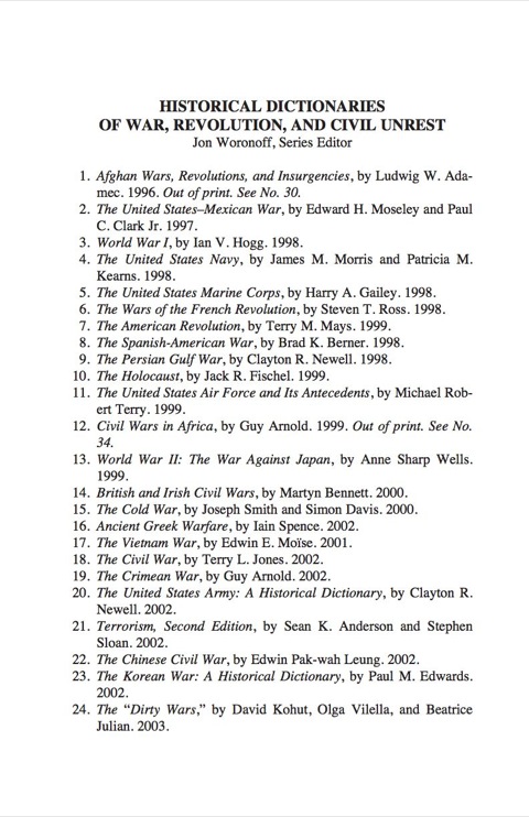 Historical Dictionary of the Zulu Wars 