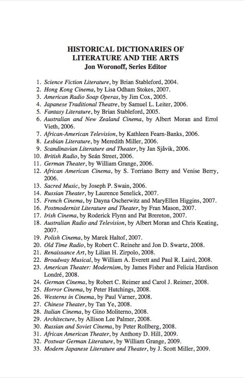 Historical Dictionary of Modern Japanese Literature and Theater 