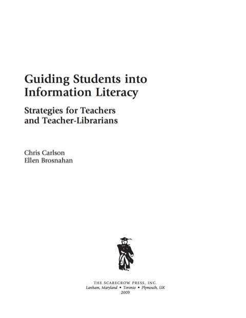 Cover image for book Guiding Students into Information Literacy